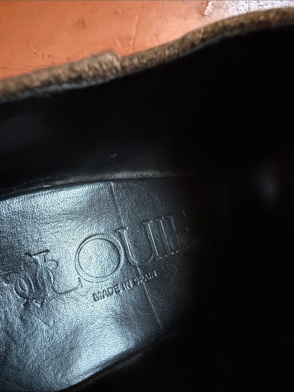 Dark Brown Leather Platform Clog Shoes - Picture 7 of 7